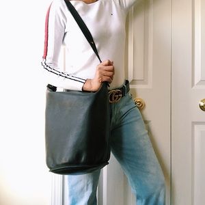 Authentic Classic 100% Leather Coach Duffle Bag